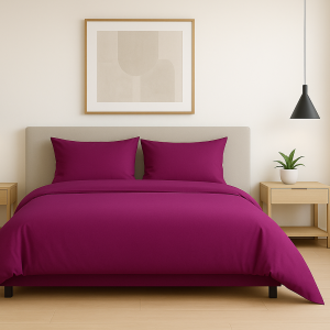 Posteljnina bombaž Percal ciklam 879S