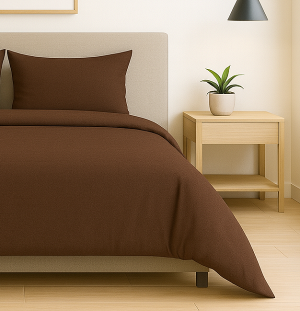 Posteljnina bombaž Percal čokolada 816S 1