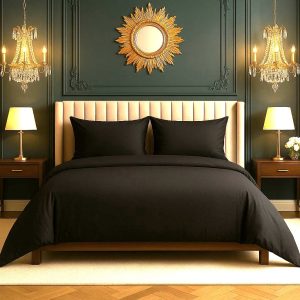 Posteljnina bombaž Percal črna 997S