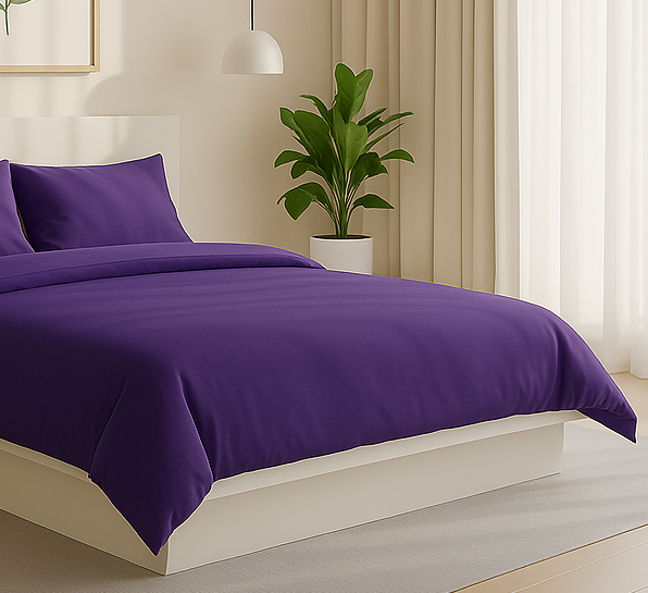 Posteljnina bombaž Percal lila 880S 1