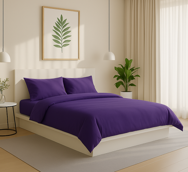 Posteljnina bombaž Percal lila 880S