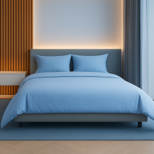 Posteljnina bombaž Percal modra 260P