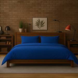Posteljnina bombaž Percal modra 261M