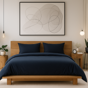 Posteljnina bombaž Percal modra 660S