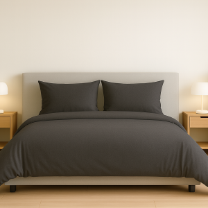 Posteljnina bombaž Percal siva Antracit