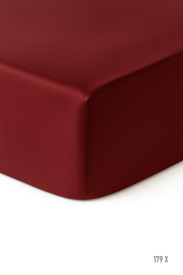 Rjuha bombaž Saten Fresh & Green bordo