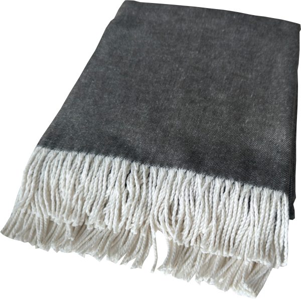 Bombažna odeja beige siva