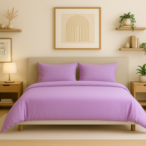 Posteljnina bombaž Percal lila 659M