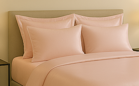 Prevleka za vzglavnik bombaž Saten Fresh&Green antiko roza D2