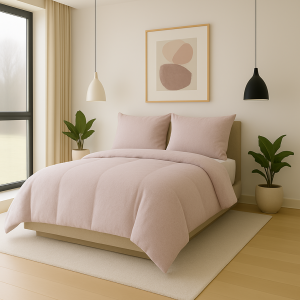 Posteljnina bombaž flanela ciklam