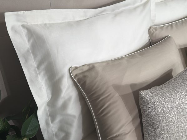 Prevleka za vzglavnik Saten Fresh&Green slonokoščena