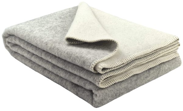 Odeja Planica siva - slonokoščena